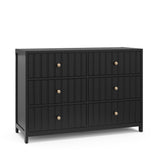 Black dresser angled view