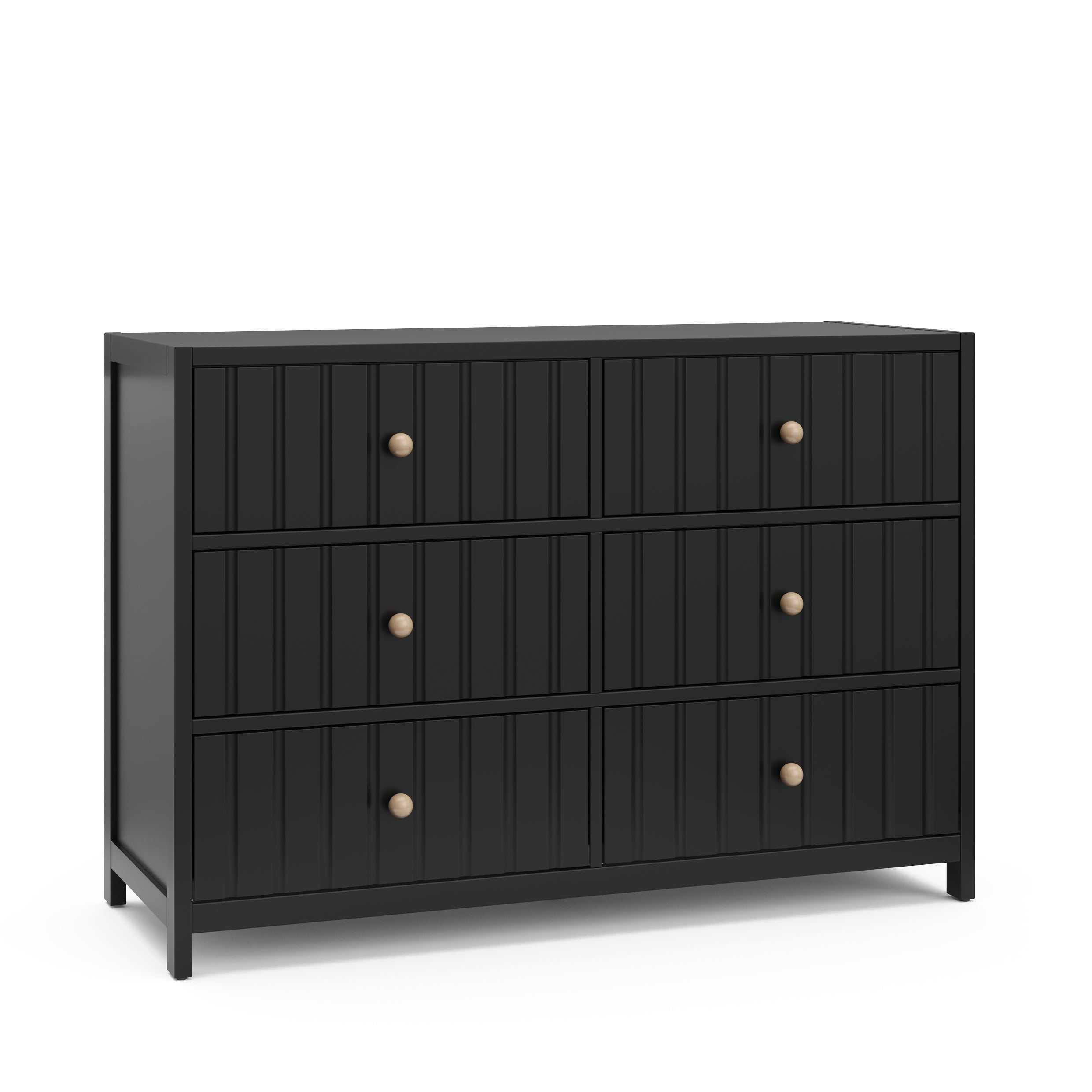 Black dresser angled view