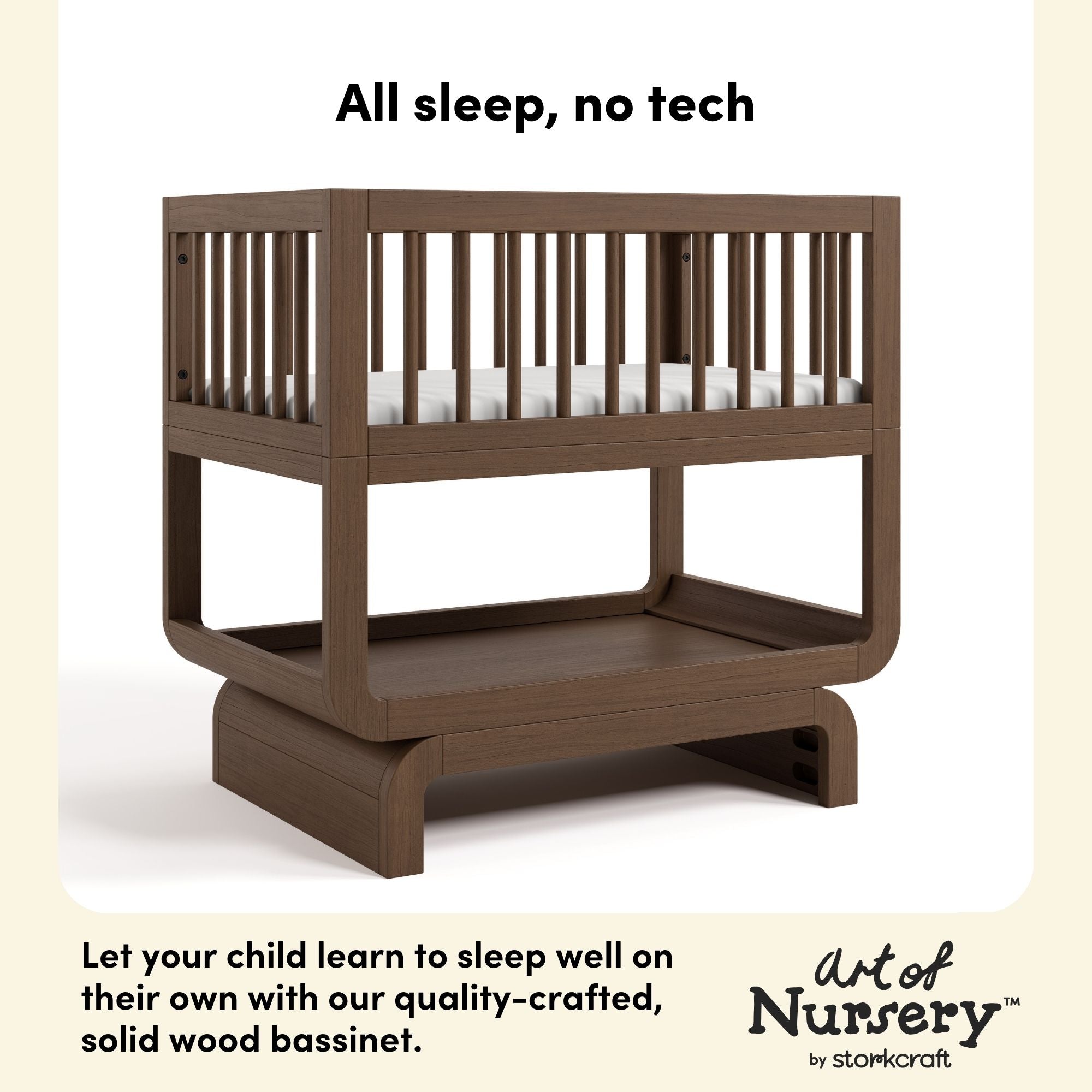 Santorini hazelnut bassinet quality crafted callout