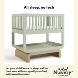 Santorini sage with driftwood bassinet quality crafted callout