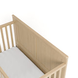 Hadley driftwood crib with drawer top view