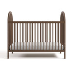 olivia hazelnut crib front view