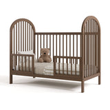 olivia hazelnut crib in toddler bed conversion