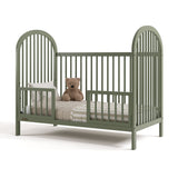 olivia olive crib toddler bed conversion