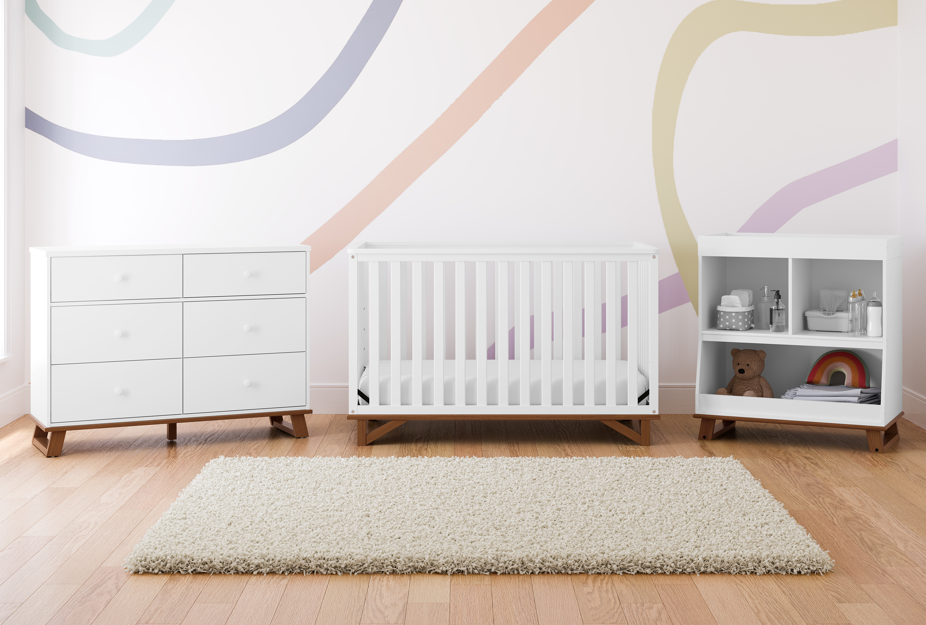 Storkcraft® Modern Convertible Changing Table.