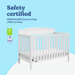 Benton white crib safety certified callout