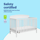 Benton white crib safety certified callout