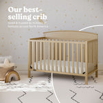 Benton driftwood crib in nursery best-selling crib callout