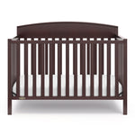 Benton espresso crib front view