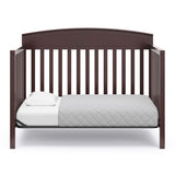 Benton espresso crib converted to toddler bed without guardrail