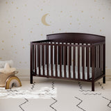 Benton espresso crib in nursery