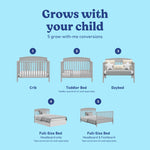 Benton pebble gray crib conversions callout