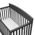 Benton gray crib top view