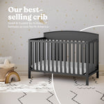 Benton gray crib in nursery best-selling crib callout