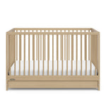 Front view of driftwood crib