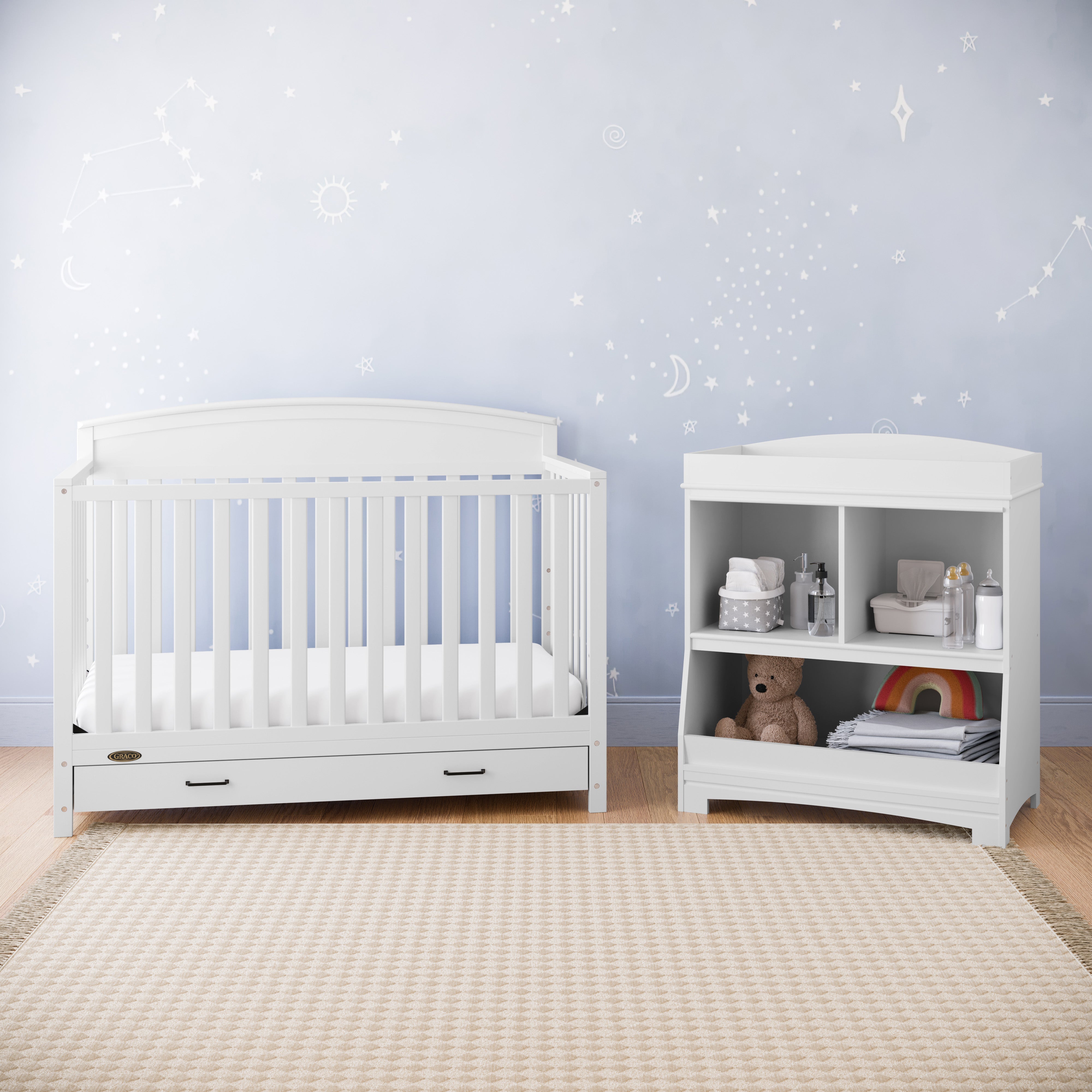 Graco® Benton 5-in-1 Convertible Crib with Drawer.