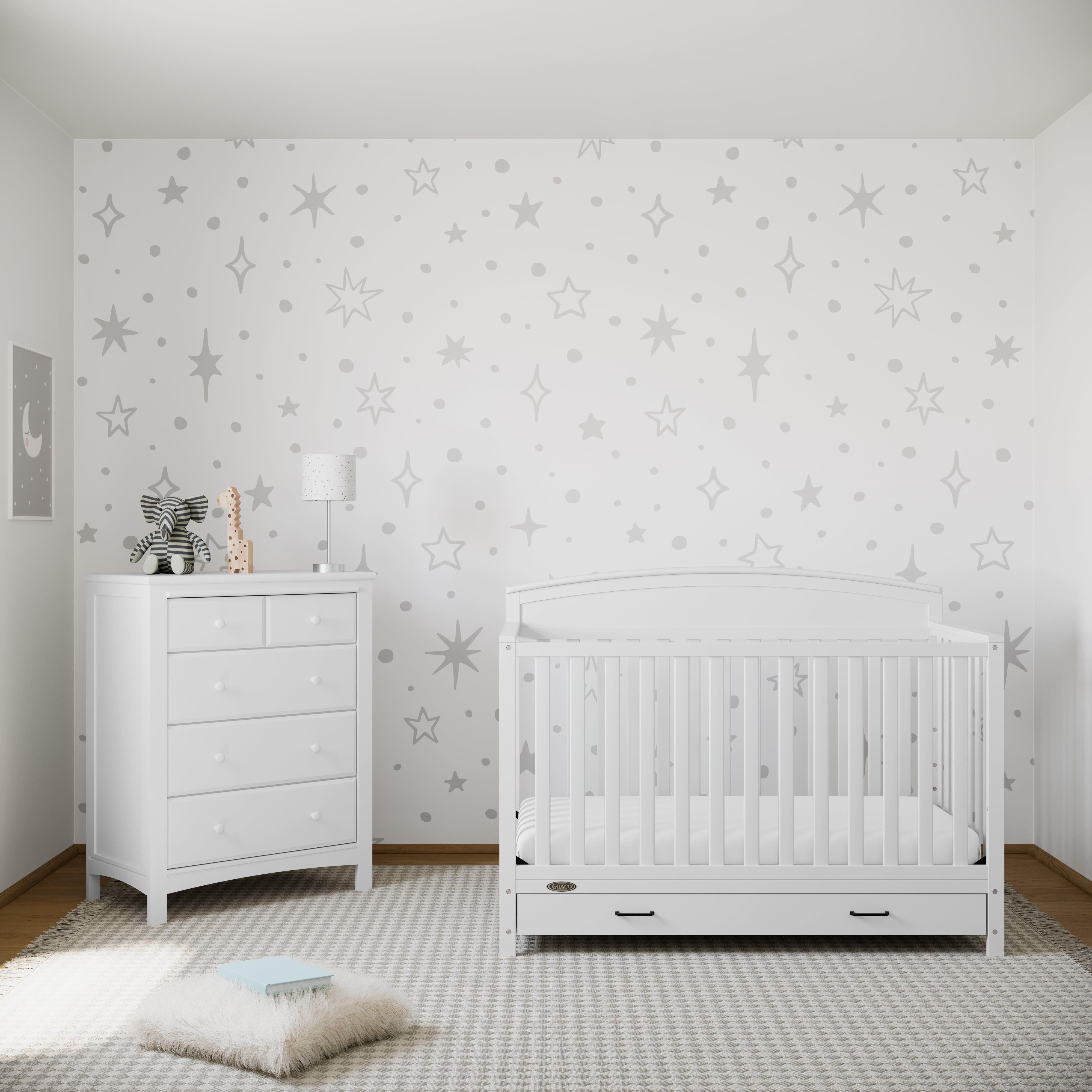 Graco® Benton 5-in-1 Convertible Crib with Drawer.