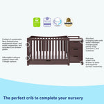 Graco® Remi™ 4-in-1 Convertible Crib and Changer with Drawer.