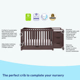 Graco® Remi™ 4-in-1 Convertible Crib and Changer with Drawer.