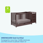 Graco® Remi™ 4-in-1 Convertible Crib and Changer with Drawer.