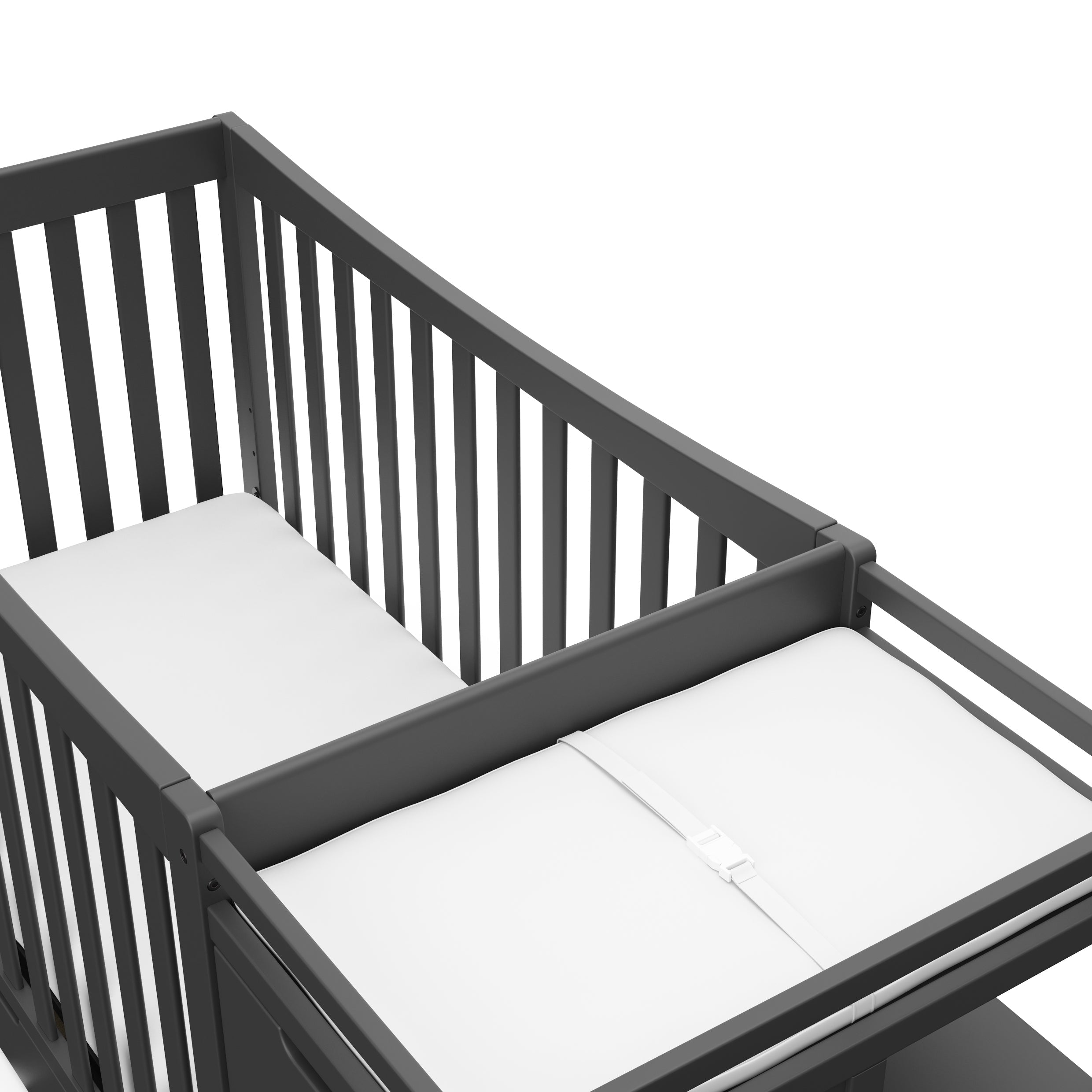 Graco® Remi™ 4-in-1 Convertible Crib and Changer with Drawer.