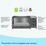 Graco® Remi™ 4-in-1 Convertible Crib and Changer with Drawer.
