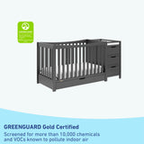 Graco® Remi™ 4-in-1 Convertible Crib and Changer with Drawer.