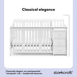 Portofino white crib and changer style callout