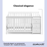 Portofino white crib and changer style callout