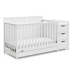Graco® Hadley 5-in-1 Convertible Crib and Changer with Drawer.