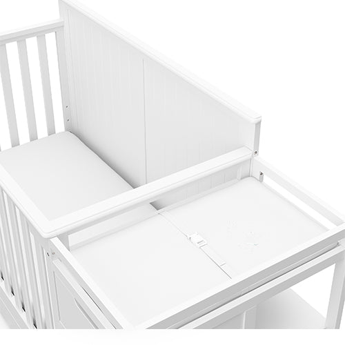 Graco® Hadley 5-in-1 Convertible Crib and Changer with Drawer.