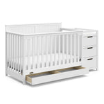 Graco® Hadley 5-in-1 Convertible Crib and Changer with Drawer.