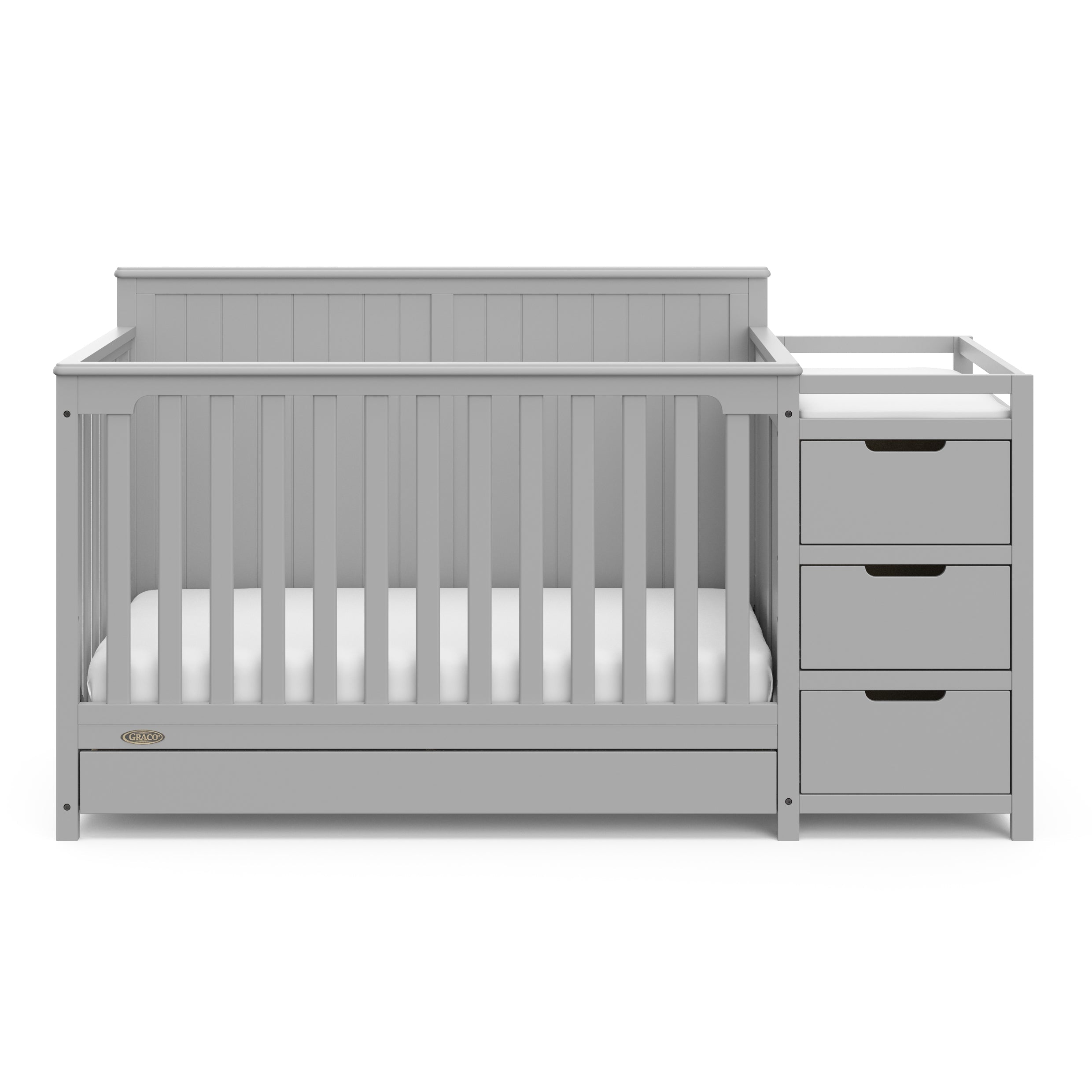Graco® Hadley 5-in-1 Convertible Crib and Changer with Drawer.