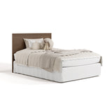 Sasha hazelnut crib with drawer converted to full-size bed