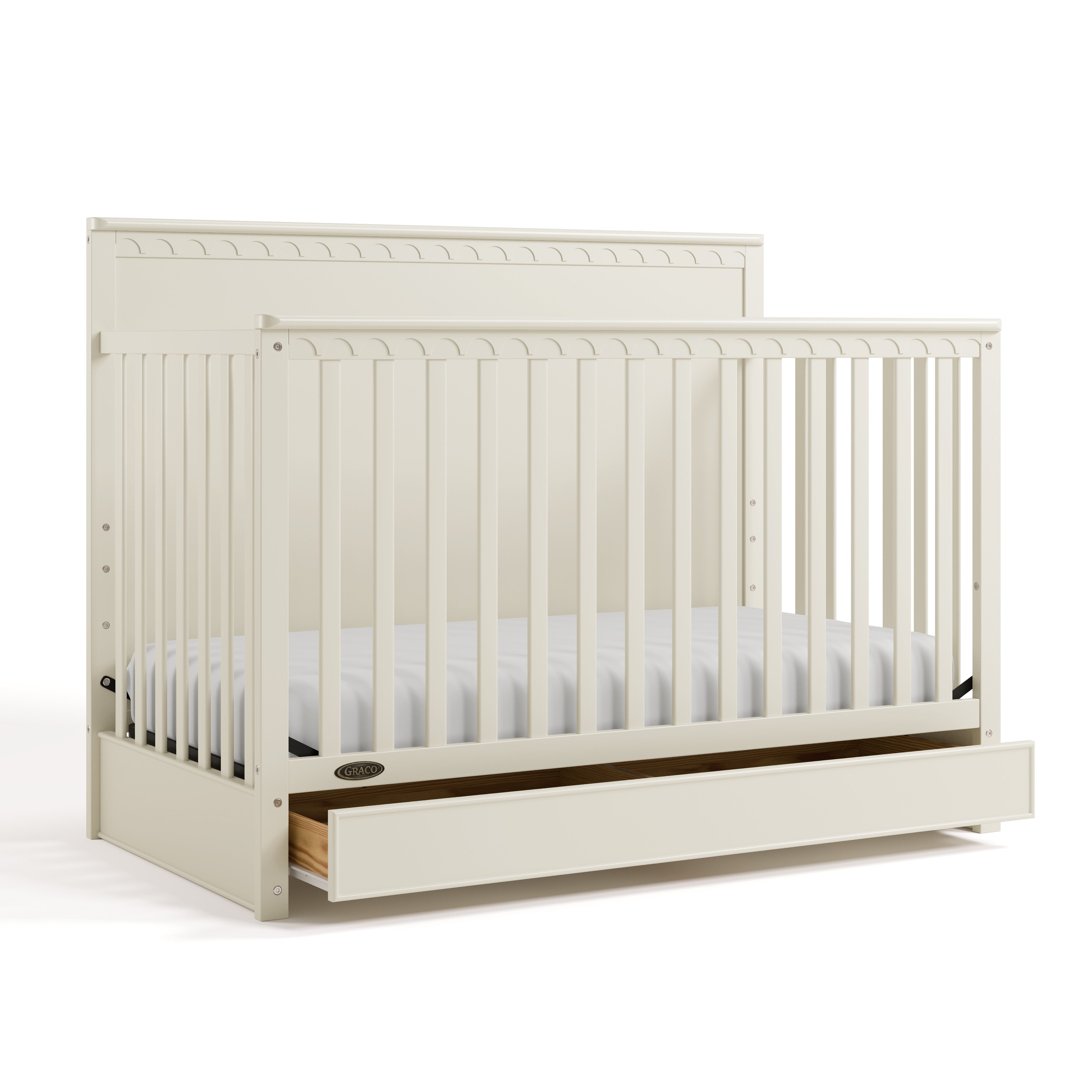 Graco® Sasha™ 5-in-1 Convertible Crib with Drawer.