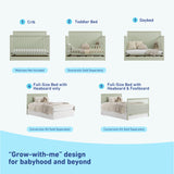 Graco® Sasha™ 5-in-1 Convertible Crib with Drawer.