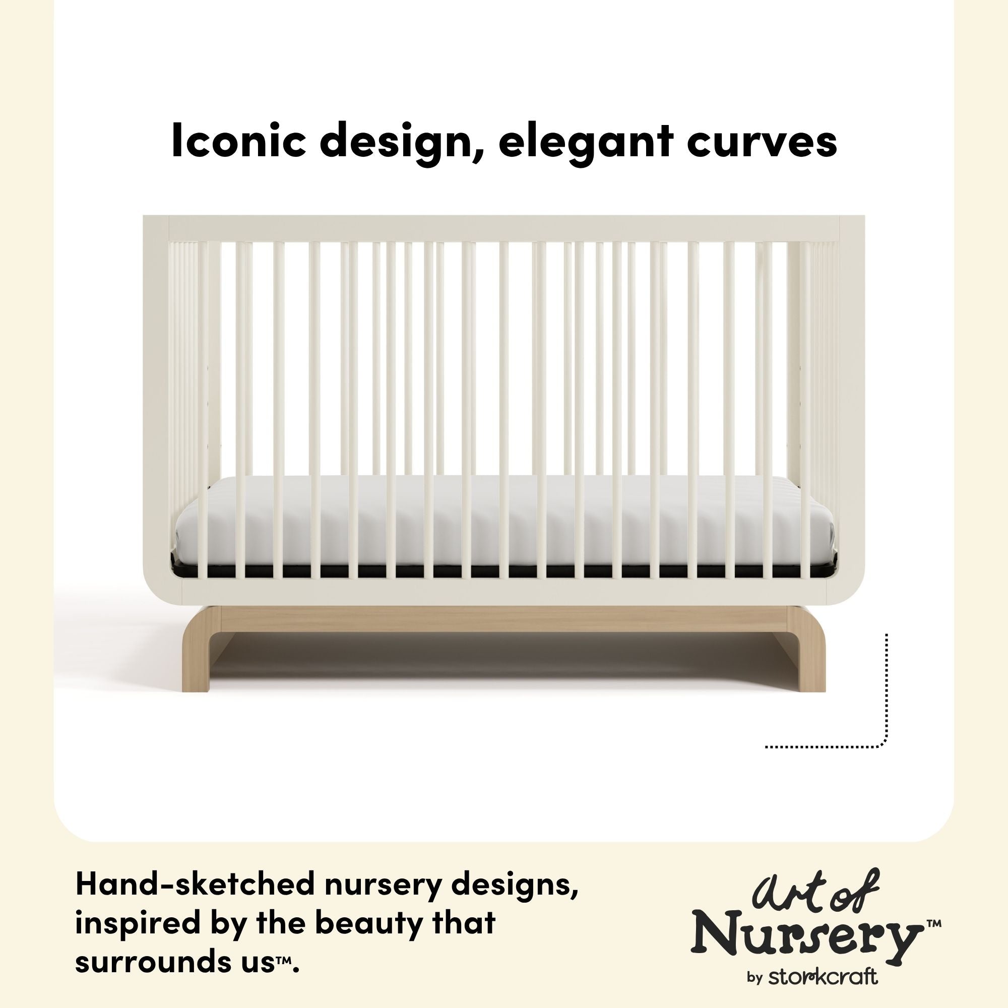 Santorini frosted oat with driftwood crib style callout