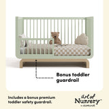 Santorini sage with driftwood crib guardrail callout