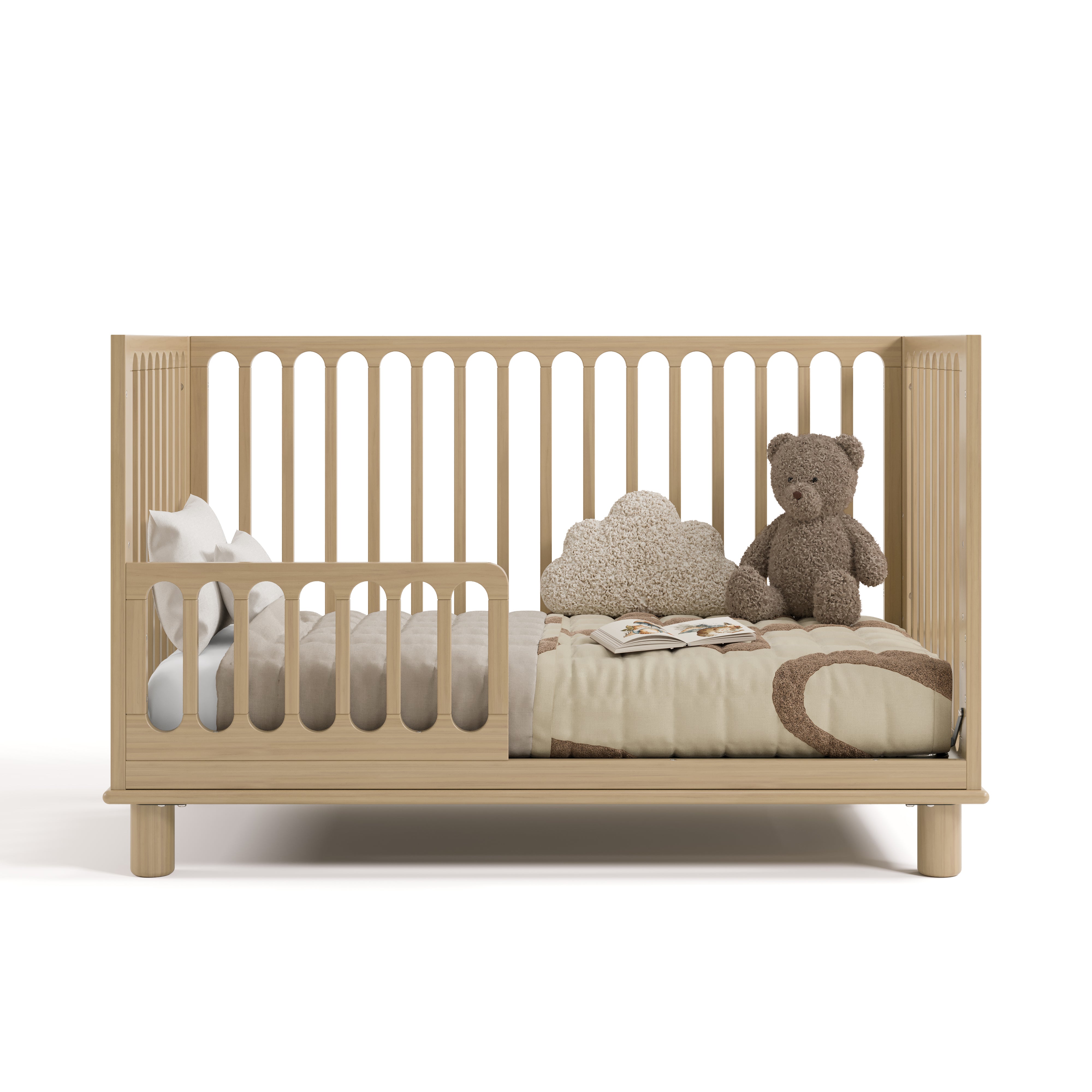 Storkcraft® Sicily™ Deluxe 3-in-1 Convertible Crib with Bonus Toddler Guardrail.