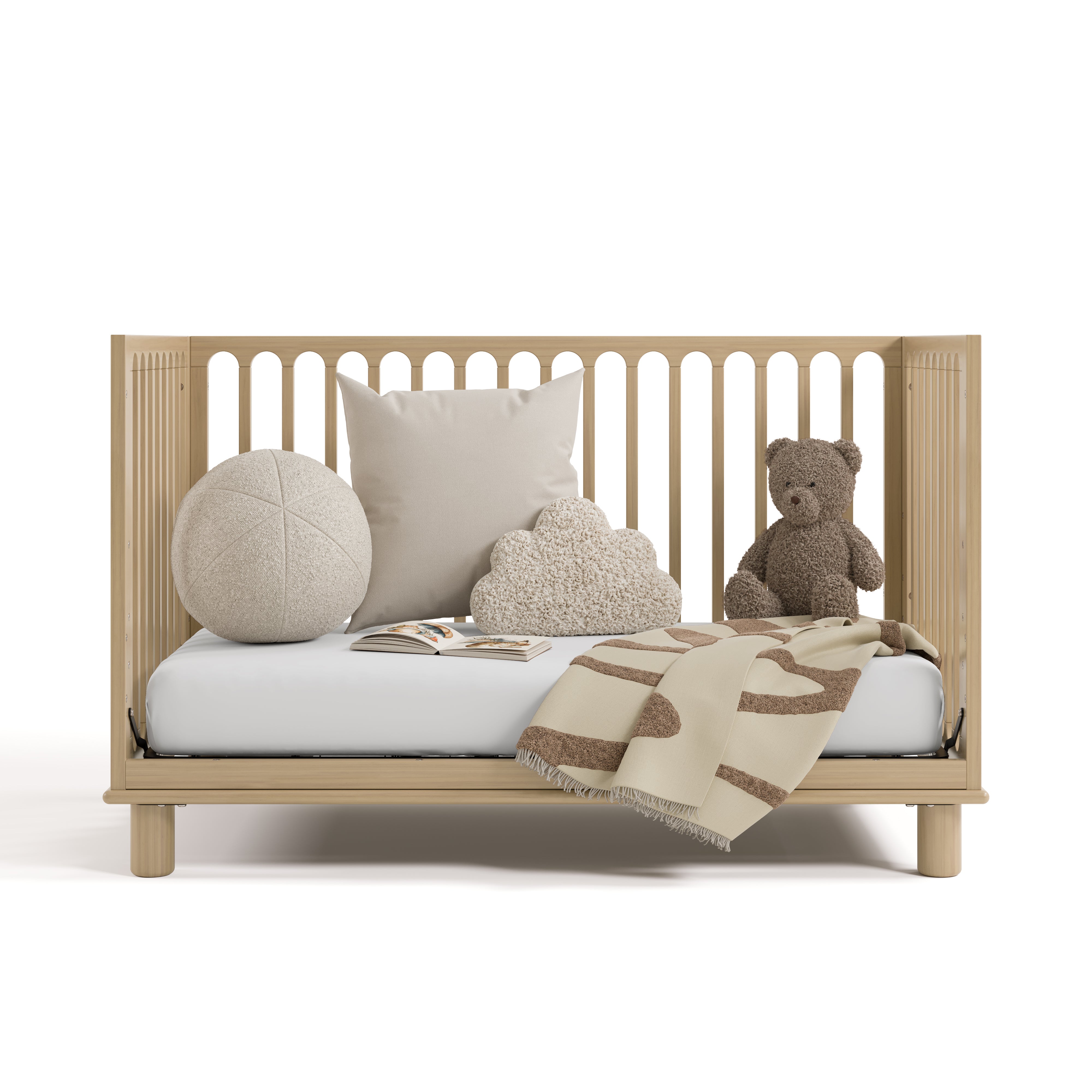 Storkcraft® Sicily™ Deluxe 3-in-1 Convertible Crib with Bonus Toddler Guardrail.