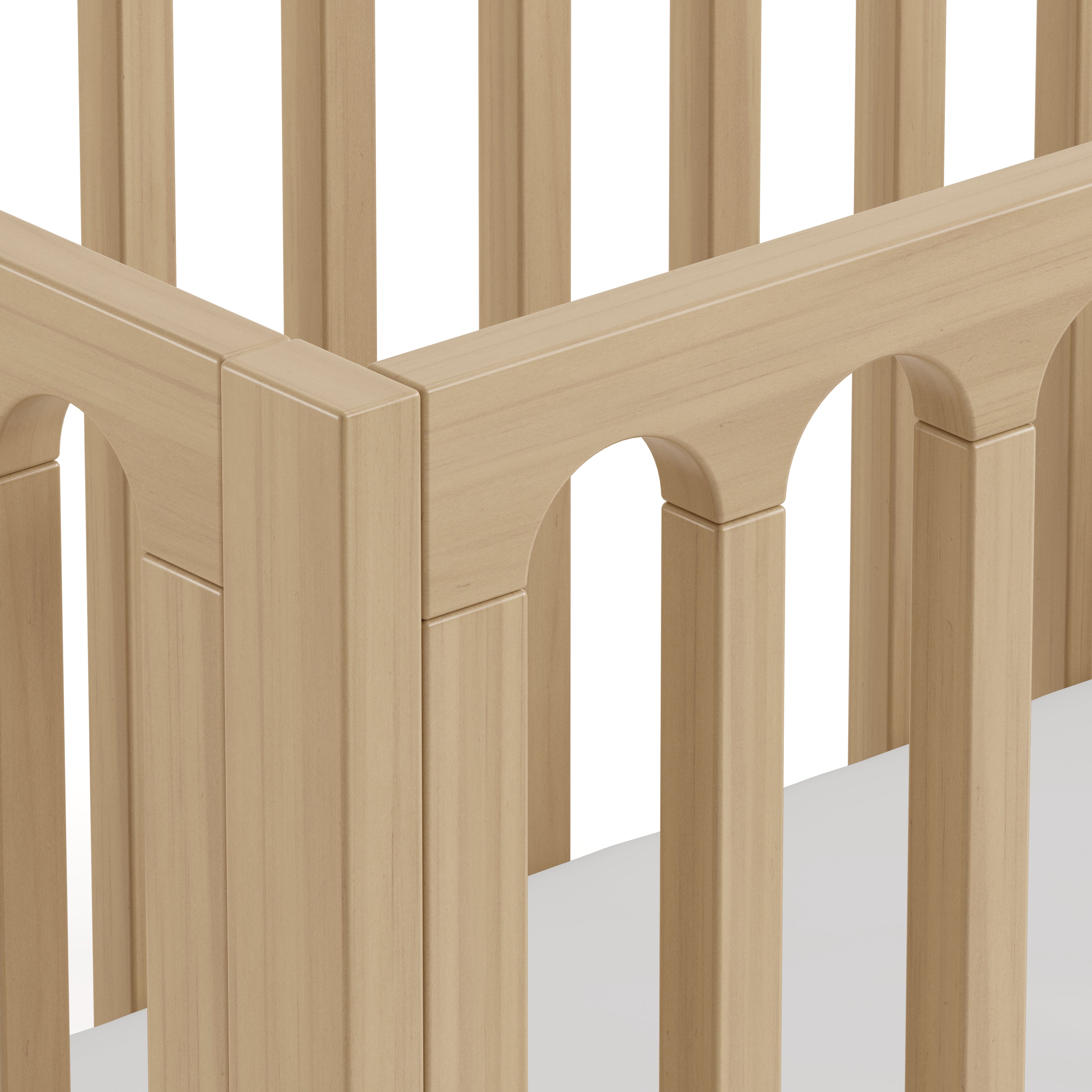 Storkcraft® Sicily™ Deluxe 3-in-1 Convertible Crib with Bonus Toddler Guardrail.