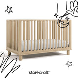 Lit bébé convertible 3 en 1 Storkcraft® Sicily Deluxe avec barrière de sécurité pour tout-petits
