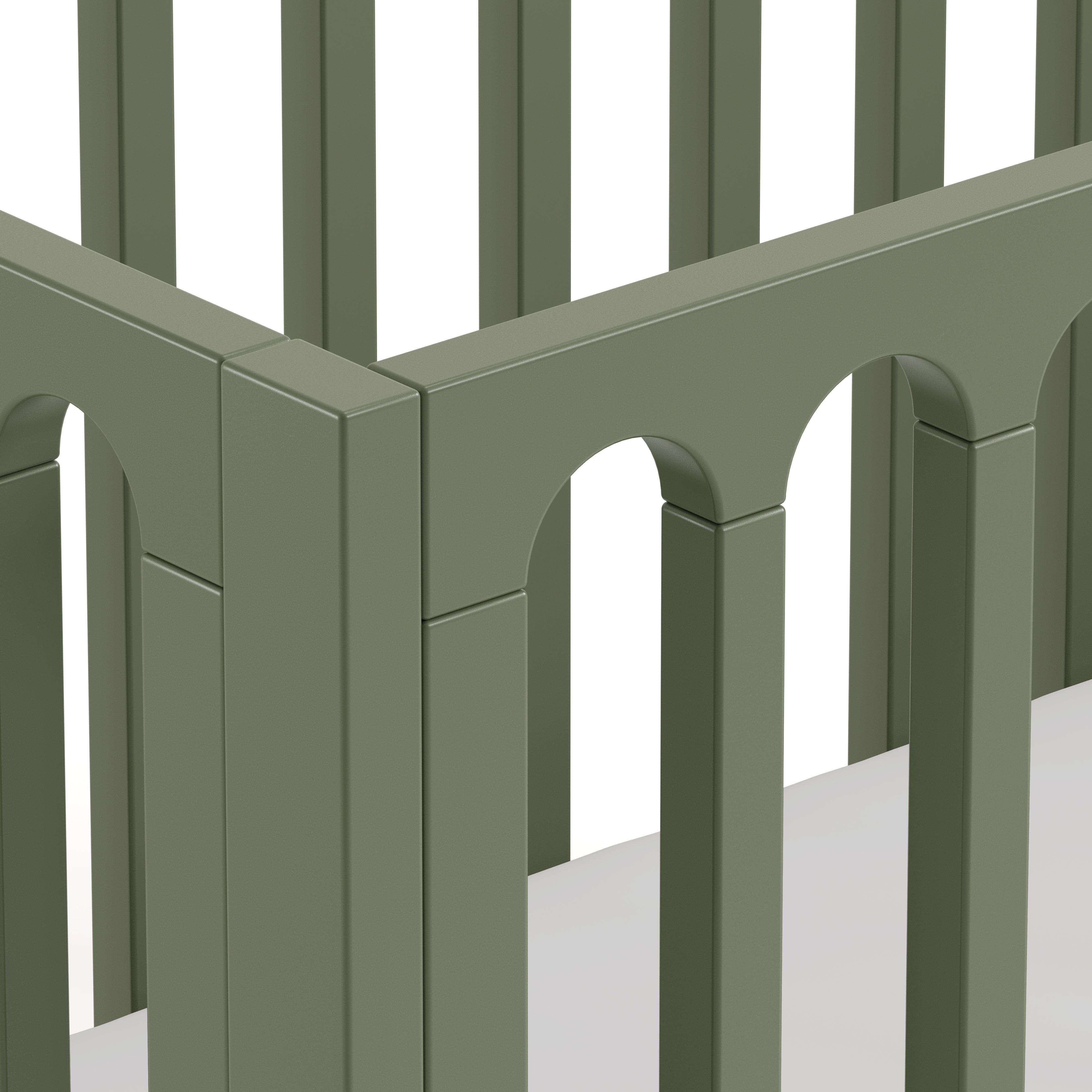 Storkcraft® Sicily™ Deluxe 3-in-1 Convertible Crib with Bonus Toddler Guardrail.