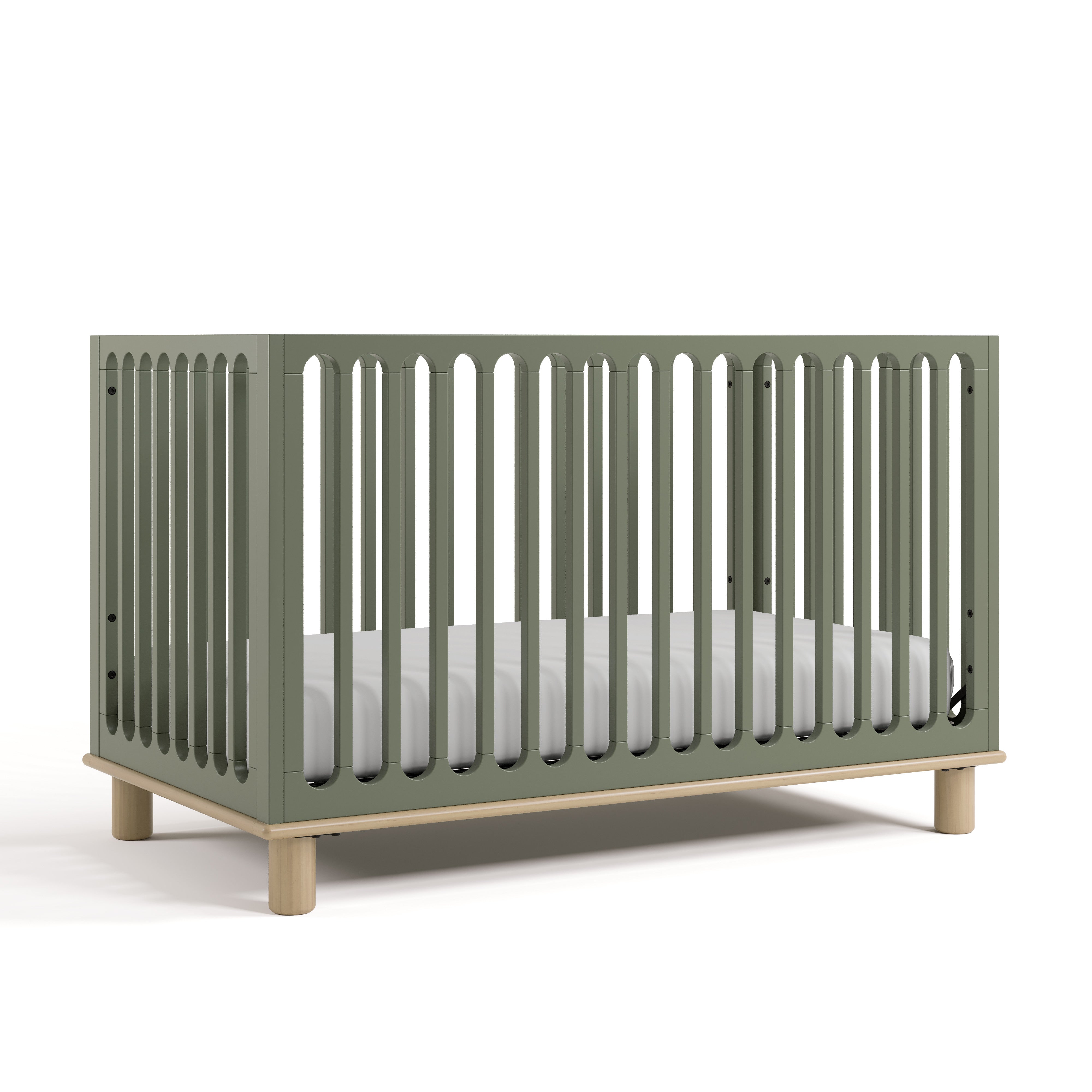 Storkcraft® Sicily™ Deluxe 3-in-1 Convertible Crib with Bonus Toddler Guardrail.