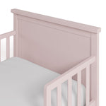 Bailey blush toddler bed close up of headboard