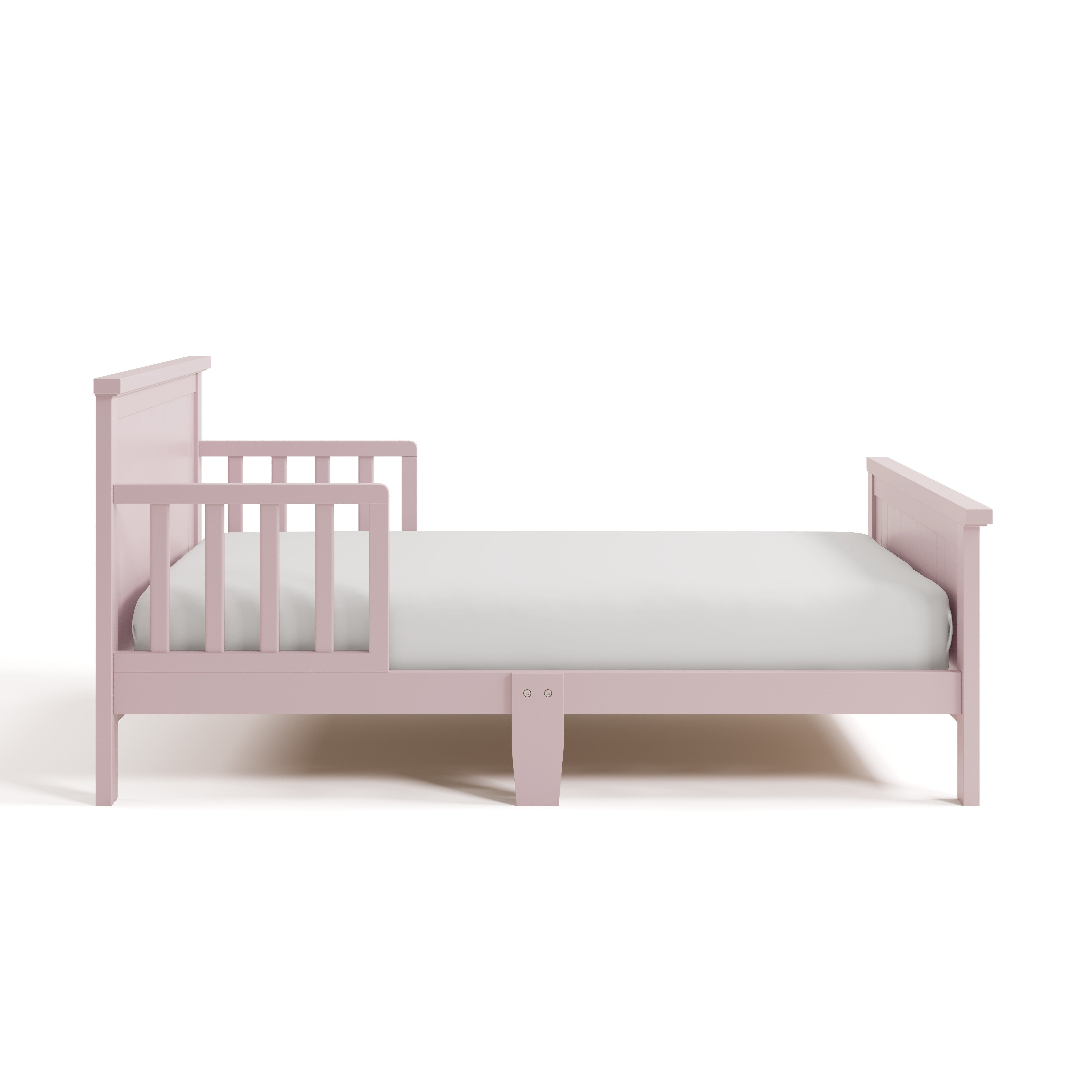 Bailey blush toddler bed side view