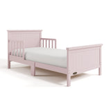 Bailey blush toddler bed angle view