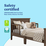 Bailey hazelnut toddler bed certifications callout