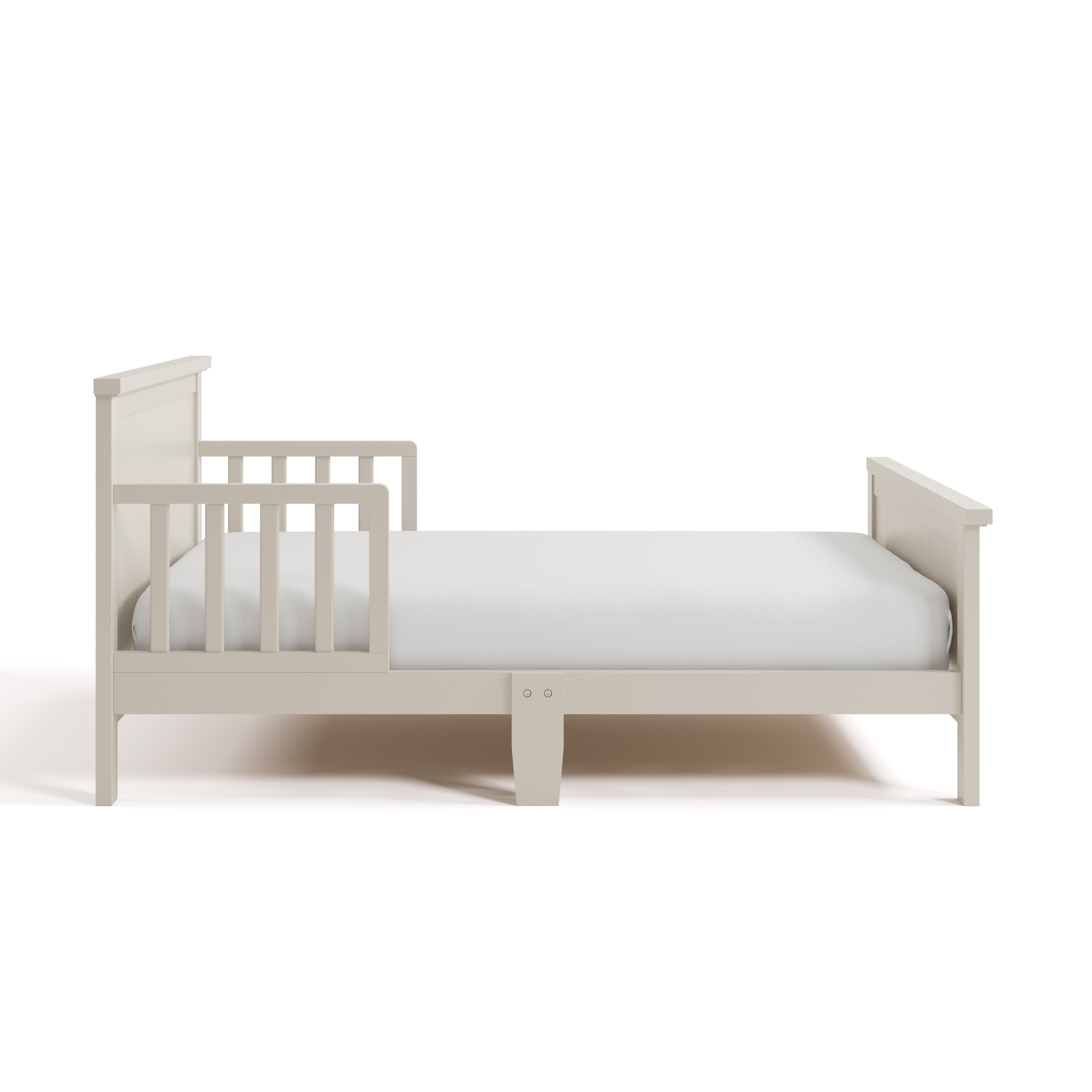Bailey frosted oat toddler bed side view