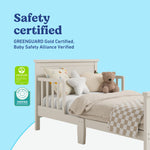 Bailey frosted oat toddler bed certifications callout